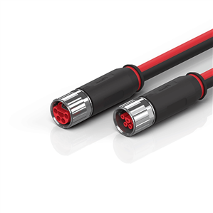 Beckhoff ZK7314-3031-0xxx B23, ECP cable, PUR, 5 G 40 mm² + (1 x 4 x AWG22), drag chain suitable, key 1 (2 x 24 V DC + PE)