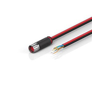 Beckhoff ZK7210-1800-0xxx B17, ENP cable, PUR, 3 G 25 mm² + (1 x 4 x AWG22), drag chain suitable, key 1 (24 V DC)