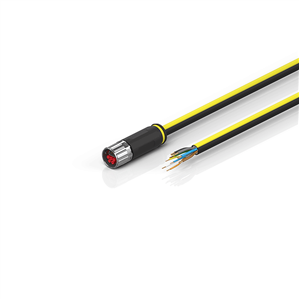 Beckhoff ZK7208-3100-Axxx B17, ENP cable, PUR, 5 G 15 mm² + (1 x 4 x AWG22), drag chain suitable, key 1 (2 x 24 V DC + PE) Turkiye
