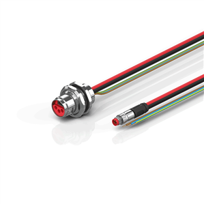Beckhoff ZK7206-AJ00-0xxx B17, ECP cable, PUR, 3 G 15 mm² + (1 x 4 x AWG22), drag chain suitable, key 1 (24 V DC)