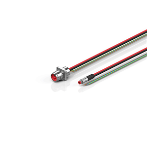 Beckhoff ZK7206-AH00-0xxx B17, ECP cable, PUR, 3 G 15 mm² + (1 x 4 x AWG22), drag chain suitable, key 1 (24 V DC)