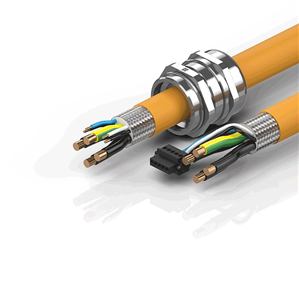 Beckhoff ZK4506-8027-xxxx Motor connection cable 10 mm² with M40 cable gland, drag-chain suitable Turkiye