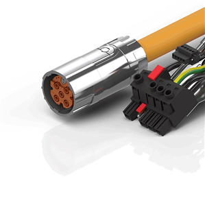 Beckhoff ZK4800-8525-xxxx Motor connection cable 4 mm² with M40 speedtec® plug system, drag-chain suitable