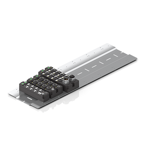 Beckhoff ZS5300-0014 Mounting plate for EtherCAT/EtherCAT P box modules, stainless steel, 500 mm x 153 mm x 15 mm