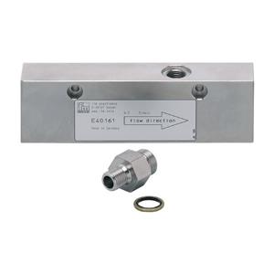 IFM ADAPTBLOCK D10 G1/4 Küçük hacimsel akış miktarları için proses adaptörü