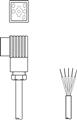 Leuze BK7 KB-092- 6000- 5 Bağlantı kablosu