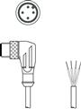 Leuze KS U-M12-4W-V1-200 Bağlantı kablosu