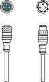 Leuze KDS U-M8-3A-M8-3A-P1-020 Bağlantı kablosu