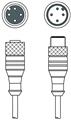 Leuze KDS U-M12-4A-M12-4A-V1-200 Bağlantı kablosu