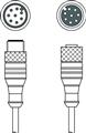 Leuze KDS S-M12-8A-M12-8A-P1-100 Bağlantı kablosu