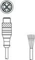 Leuze KS GB-M12-8A-P7-100 Bağlantı kablosu