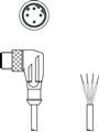 Leuze KS ET-M12-4W-P7-050 Bağlantı kablosu