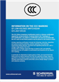Schmersal Customer information about CCC-Approval
