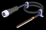Euchner C-M12F05-05X034PV10,0-MA-100184 Connecting cable with straight plug connector M12, 5-pin, 10 m