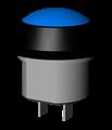 Euchner DRUCKTASTER BLAU 1S Pushbutton, not illuminated