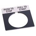 Allen Bradley 800T-X617 30mm 800T PULL ON/PUSH OFF Legend Plate
