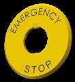 Euchner ES-HWAV-27 Plate for emergency stop ES-XW