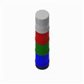 Allen Bradley 855ES-B24Y6Y3L4P1 Configured Stack Light Signaling Device