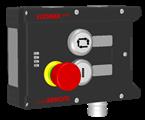 Euchner MGB-L1-ARA-AC4A1-S1-R-111101 Locking module MGB-L1-ARA (guard locking by spring force) with 2 pushbuttons, emergency stop, RC18
