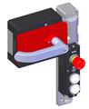 Euchner MGBS-P-L1H-AR-U-L-SH-161564 MGBS set AR, M23, emergency stop, 2 pushbuttons, door hinge on left