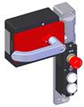 Euchner MGBS-P-L2H-AR-U-L-SH-160523 MGBS set AR, M23, emergency stop, 2 pushbuttons, door hinge on left