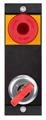 Euchner MSM-1-P-CA-B000W0-I8-168644 Submodule MSM-1-P (illuminated emergency stop, 1 key-operated rotary switch, form V)