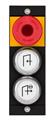 Euchner MSM-1-P-CA-BPP-E5-163609 Submodule MSM-1-P (illuminated emergency stop, 2 illuminated white pushbuttons with symbol)