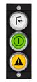 Euchner MSM-1-P-CA-PPP-F9-164660 Submodule MSM-1-P (3 illuminated pushbuttons with symbol)