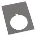 Allen Bradley 800H-W100J 30mm 800H Grey Blank Jumbo Legend Plate