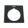 Allen Bradley 800H-W128 30mm 800H TEST Grey Legend Plate