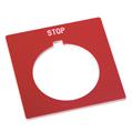 Allen Bradley 800H-W377 30mm 800H FEED STOP Red Legend Plate
