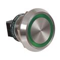 Allen Bradley 800K-22FMG24X10U100 800K 225mm Piezo Push Button 24V AC/DC Illuminated Green 1 NO Symbol