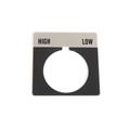 Allen Bradley 800T-X513 30mm 800T HIGH-LOW Legend Plate