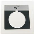 Allen Bradley 800T-X537 30mm 800T RAISE-OFF-LOWER Legend Plate