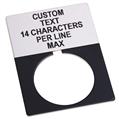 Allen Bradley 800T-X559JE 30mm 800T Grey Custom Text Jumbo Legend
