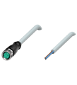 Pepperl+Fuchs V3-GM-10M-PVC Female cordset single-ended M8 straight A-coded, 3-pin, PVC cable grey
