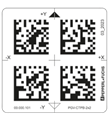Pepperl+Fuchs PGV-CTPB-2x2 Self-adhesive polyester Data Matrix tag, backprinted, for the PGV system