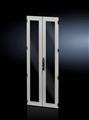 Rittal DK 5301.437 Sheet steel glazed door, vertically divided for VX IT, to replace existing doors With underlaid viewing panel and 4-point locking rod For enclosure width 800 mm, for enclosure height 2,000 mm