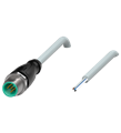 Pepperl+Fuchs V15S-G-2M-PUR Male cordset single-ended M12 straight A-coded, 5-pin, PUR cable grey