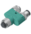Pepperl+Fuchs V15S-YEE-V15 Y-Splitter M12 socket to M12 plug / M12 socket 5-pin A-coded
