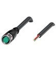 Pepperl+Fuchs V19-G-BK50M-PVC-U Female cordset single-ended M12 straight A-coded, 8-pin, PVC cable black, UL approved