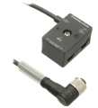 Pepperl+Fuchs VAZ-T1-FK-G10-2M-PUR-V1-W Splitter box G10, AS-Interface to 1x M12 round connector