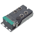 Pepperl+Fuchs VBA-4E4A-G12-XEL G12 flat module, 4 inputs (PNP) and 4 electronic outputs