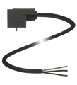 Pepperl+Fuchs VMA-2+P/Z2-5M-PUR Valve connector, Form A, 2+PE, Z diode, PUR cable