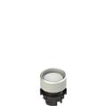 Pizzato E2 1PU2P2290 Spring-return white booted pushbutton
