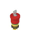 Pizzato E2 1PEBZ4731 Key release emergency pushbutton with green marking dotted line