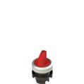 Pizzato E2 1SE12ECA39AB Short handle selector, 2 positions red with marking