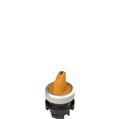 Pizzato E2 1SL12AVD89AB Illuminated short handle selector, 2 positions orange with marking