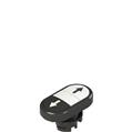 Pizzato E2 1PDRL1AABN Double lower flush pushbutton, with marking