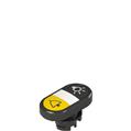 Pizzato E2 1PDRL1AABR Double lower flush pushbutton, with marking